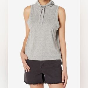 PrAna L Gray Cozy Up Barmsee Cowl-neck Women's Top Tank